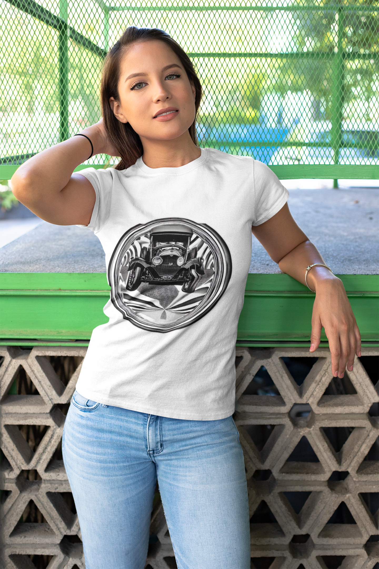 Camiseta Coche_2 de manga corta unisex