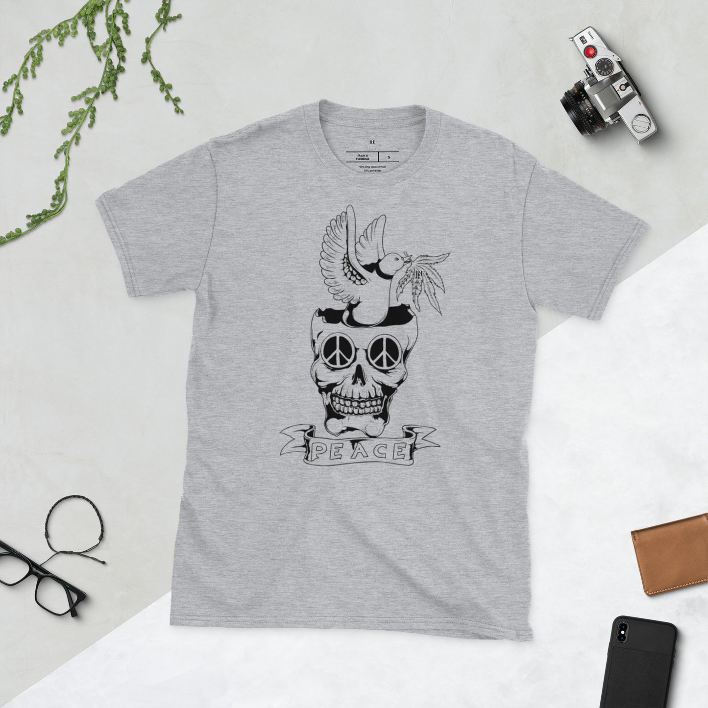 Camiseta Calavera_56 de manga corta unisex