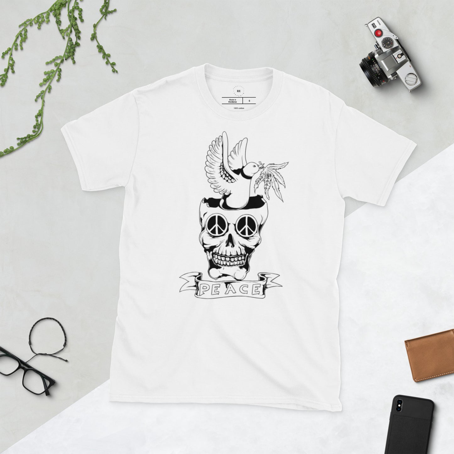 Camiseta Calavera_56 de manga corta unisex